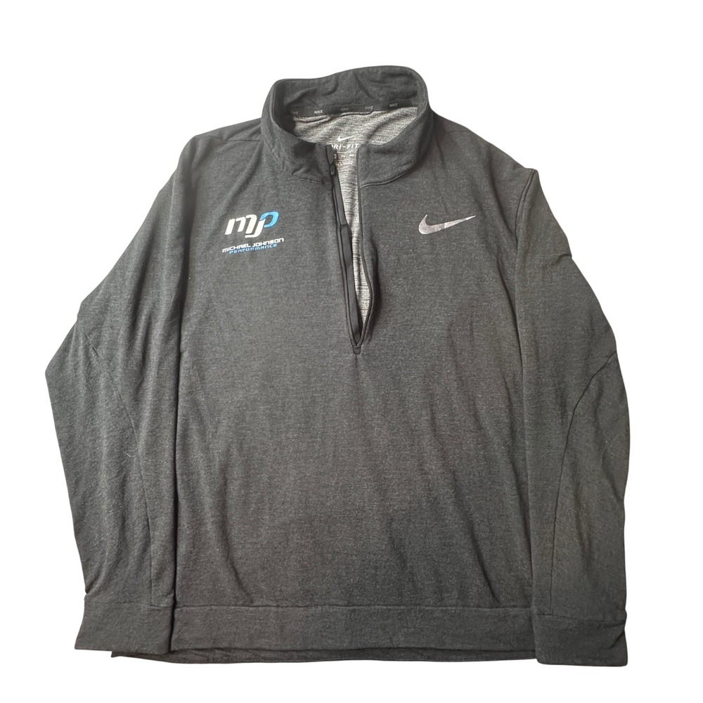 Nike Pullover Mens XXL Gray Dri-FIT Golf Performance Quarter-Zip 885412-010